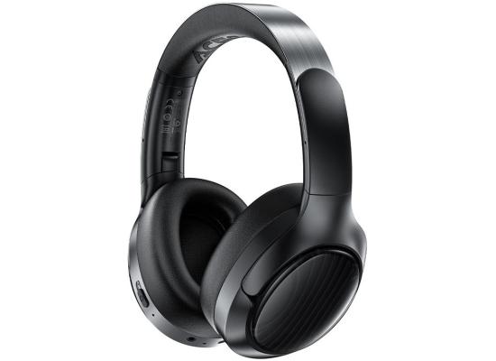 ACEFAST H5 Active Noise Cancelling Wireless Headset, Bluetooth 5.3 Over-Ear Headphones with Deep Bass, Hi-Fi Stereo, Long Battery Life, Comfortable Fit for Travel, Work & Gaming - Black